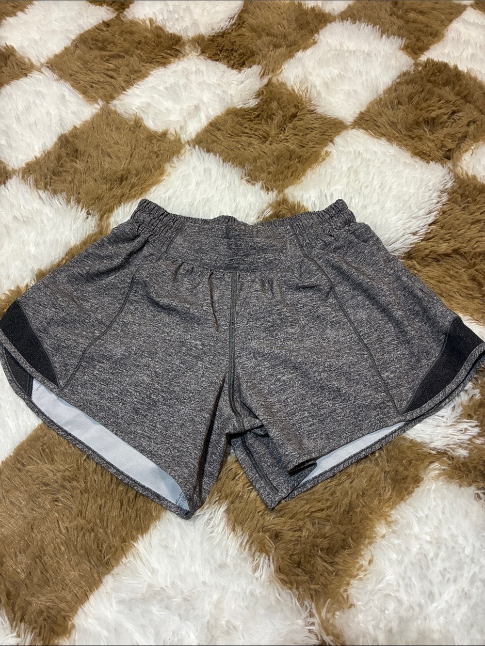 lululemon athletica Heathered Gray Athletic Shorts